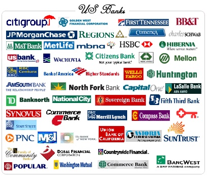 Different banks in United States