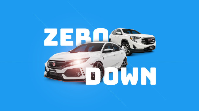 Zero down car promotion