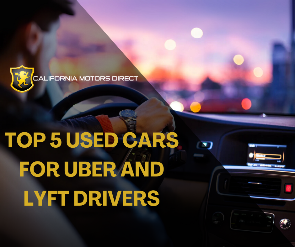 top 5 used cars for uber and lyft drivers